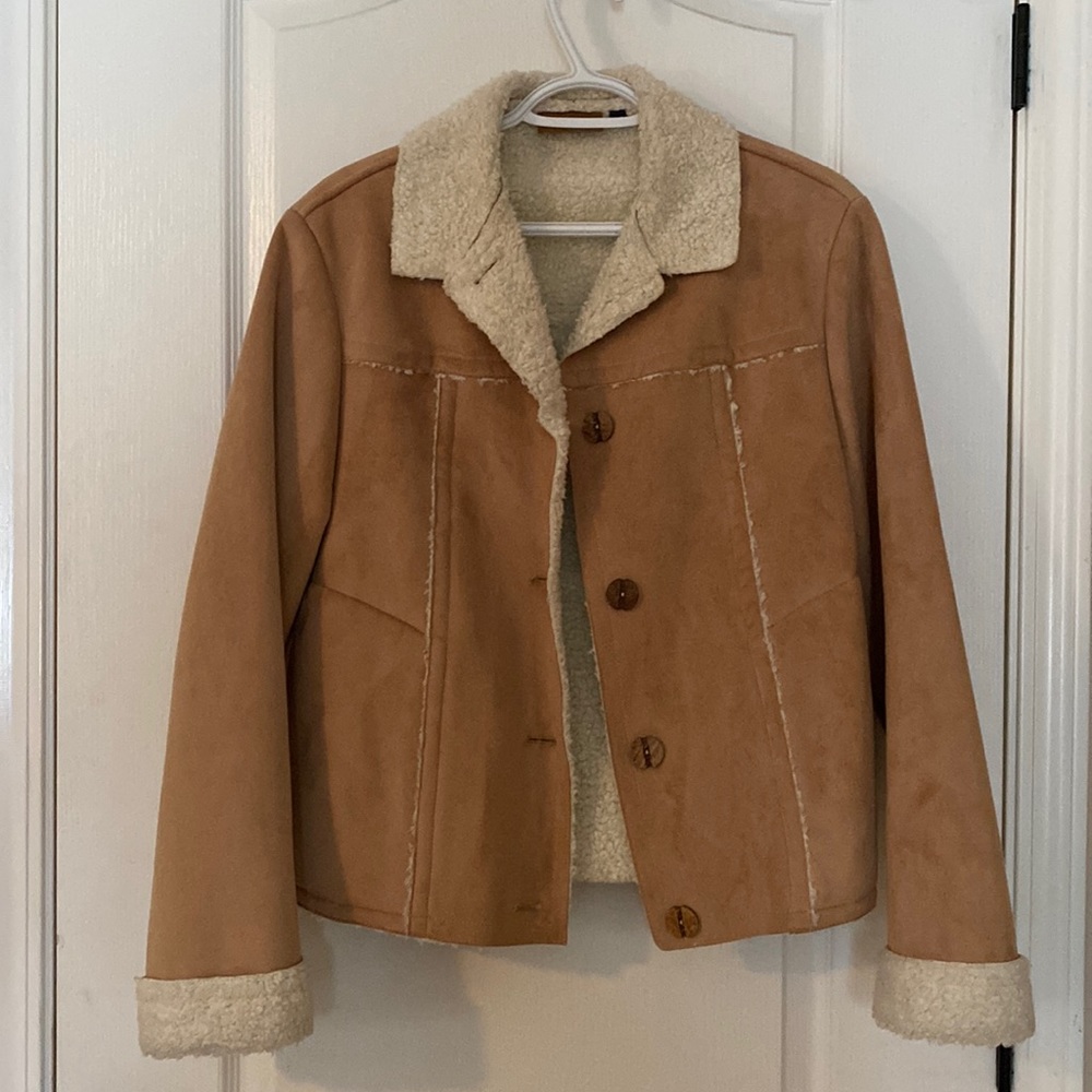 Faux suede jacket